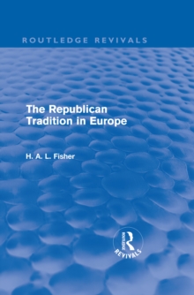 The Republican Tradition in Europe