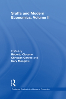 Sraffa and Modern Economics, Volume II