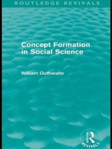 Concept Formation in Social Science (Routledge Revivals)