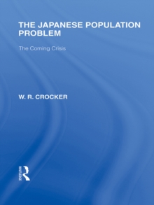 The Japanese Population Problem : The Coming Crisis