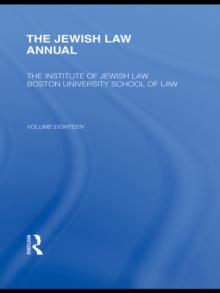 The Jewish Law Annual Volume 18