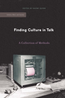 Finding Culture in Talk : A Collection of Methods