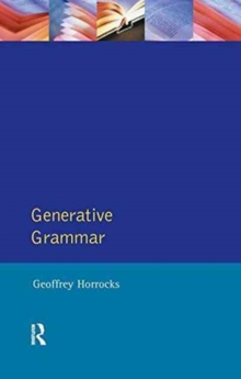 Generative Grammar, Hardback Book Generative Grammar, Hardback Book