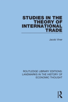 Studies In The Theory Of International Trade