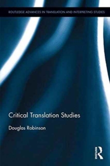 Critical Translation Studies, Hardback Book Critical Translation Studies, Hardback Book