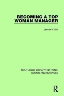 Becoming a Top Woman Manager, Hardback Book Becoming a Top Woman Manager, Hardback Book