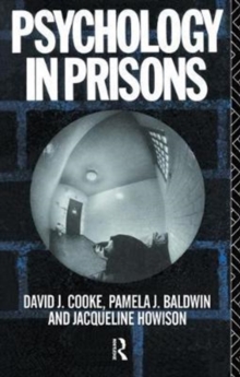 Psychology in Prisons, Hardback Book Psychology in Prisons, Hardback Book