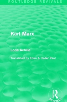 Karl Marx, Paperback / softback Book Karl Marx, Paperback / softback Book