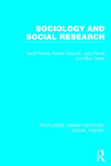 Sociology and Social Research, Hardback Book Sociology and Social Research, Hardback Book