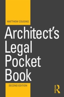 Architect's Legal Pocket Book, Paperback Book Architect's Legal Pocket Book, Paperback Book