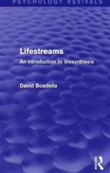 Lifestreams : An Introduction to Biosynthesis, Hardback Book Lifestreams : An Introduction to Biosynthesis, Hardback Book