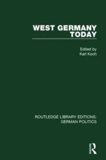 West Germany Today, Hardback Book West Germany Today, Hardback Book