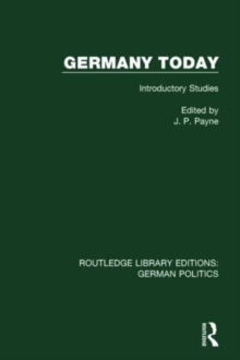 Germany Today : Introductory Studies, Hardback Book Germany Today : Introductory Studies, Hardback Book