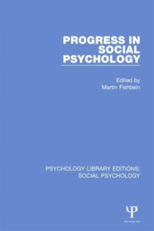 Progress in Social Psychology : Volume 1, Hardback Book Progress in Social Psychology : Volume 1, Hardback Book