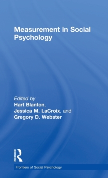 Measurement in Social Psychology, Hardback Book Measurement in Social Psychology, Hardback Book