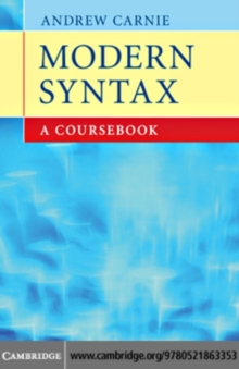 Modern Syntax : A Coursebook