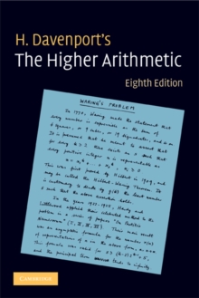 Higher Arithmetic : An Introduction to the Theory of Numbers