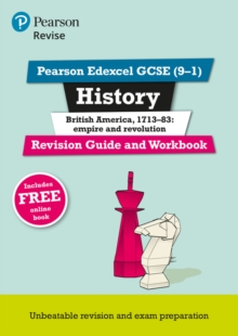 Pearson REVISE Edexcel GCSE (9-1) History British America Revision Guide and Workbook: For 2024 and 2025 assessments and exams - incl. free online edition (Revise Edexcel GCSE History 16)