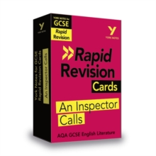 York Notes For AQA GCSE Rapid Revision Cards: An Inspector Calls Catch up, Revise And Be Ready For And 2023 And 2024 Exams And Assessments