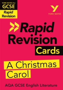 York Notes for AQA GCSE Rapid Revision Cards: A Christmas Carol catch up, revise and be ready for and 2023 and 2024 exams and assessments