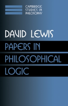 Papers in Philosophical Logic: Volume 1