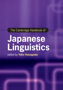 Cambridge Handbook of Japanese Linguistics