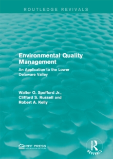 Environmental Quality Management : An Application to the Lower Delaware Valley