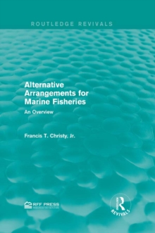 Alternative Arrangements for Marine Fisheries : An Overview