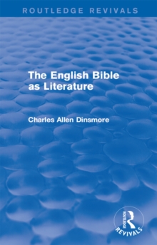 The English Bible as Literature