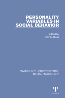 Personality Variables in Social Behavior