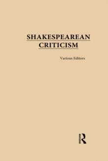 Shakespearean Criticism