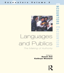 Languages and Publics : The Making of Authority