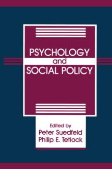 Psychology And Social Policy