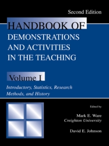 Handbook of Demonstrations and Activities in the Teaching of Psychology : Volume I: Introductory, Statistics, Research Methods, and History