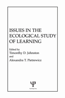 Issues in the Ecological Study of Learning