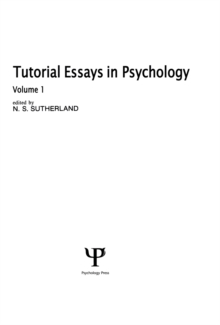 Tutorial Essays in Psychology : Volume 1