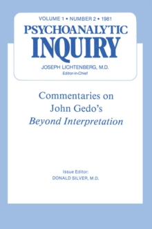 Commentaries : Psychoanalytic Inquiry, 1.2