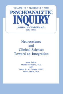 Neuroscience : Psychoanalytic Inquiry, 12.3