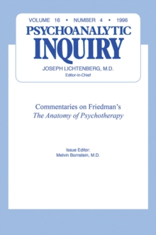 Commentaries : Psychoanalytic Inquiry, 16.4