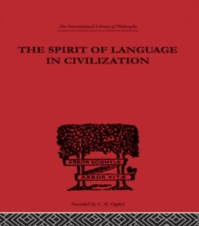 The Spirit of Language in Civilization