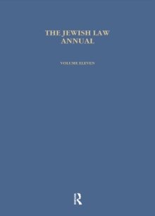 Jewish Law Annual (Vol 11)