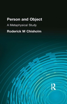 Person and Object : A Metaphysical Study