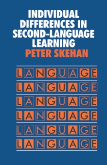 Individual Differences in Second Language Learning