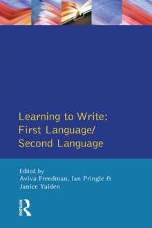 Learning to Write : First Language/Second Language