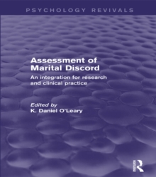 Assessment of Marital Discord : An Integration for Research and Clinical Practice