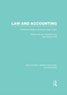 Law and Accounting (RLE Accounting) : Nineteenth Century American Legal Cases