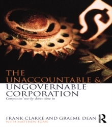 The Unaccountable & Ungovernable Corporation : Companies' use-by-dates close in