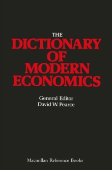 Dictionary of Modern Economics