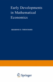 Early Developments in Mathematical Economics