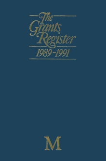 The Grants Register 1989-1991